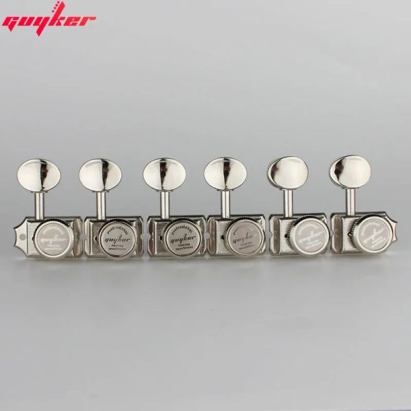 Acessórios Guyker vintage níquel/chrome Lock String Tuners Electric Guitar Machine Heads Tuners para pinças de ajuste de guitarra St Tl