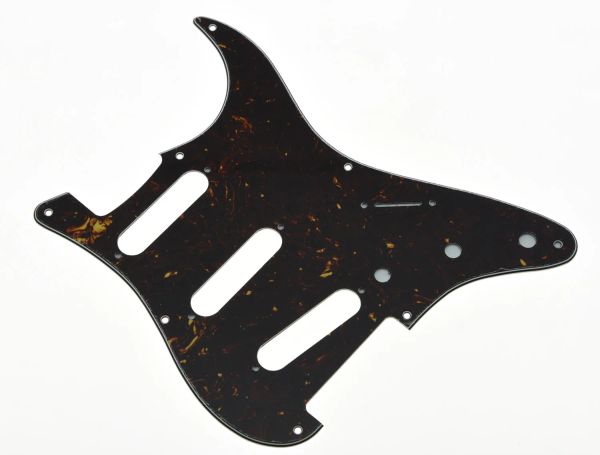 Accessoires Kaish USA Vintage 8 Hole St Gitarre Pickguard Dunkelbraune Schildkröte für Strat