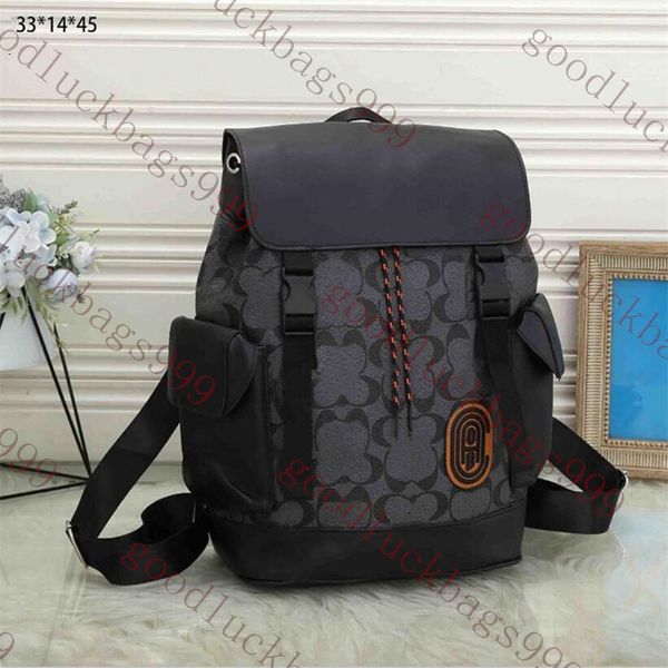 New Backpack Style Designer Backpack Men e Women Travel Backpack Book Bag Classic Letters Clip de cordão aberto e fechar a tela de couro Famous Back Pack Pack