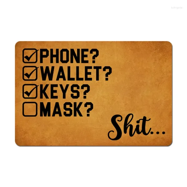 Halılar Komik Hoş Geldiniz Posa Telefon Cüzdan Anahtar Mask Slip Olmayan Alan Halı Kat Ön Kapı Paspasları Giriş Halı Kapalı Açık Keçe