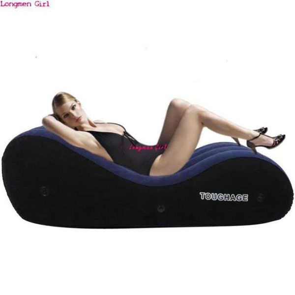 Móveis de acampamento sofá inflável colchão de colchão sexo Cadeira com Bondage Long Cushion para casais Relaxamento ao ar livre Sun Lounger89777733