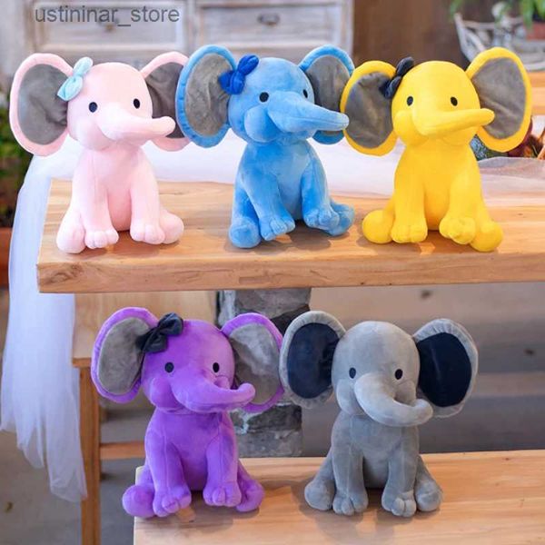 Gefüllte Plüschtiere 25 cm niedliche Schlafenszeit Originale Choo Express Humphrey Buntes Elefant Plüschspielzeug gefüllt weiche Puppen für Kinder 5 Farben L47