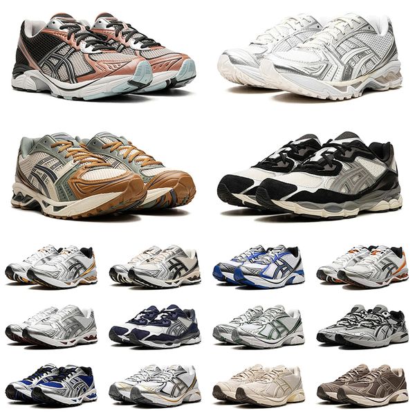 Asics Gel Kayano 14 Nyc Gt 1130 2160 Tigers Running Shoes JJJ Jound Silver White 2160 Cloud Runners Jogging 【code ：L】Trainers Clay Earth Sports Sneakers