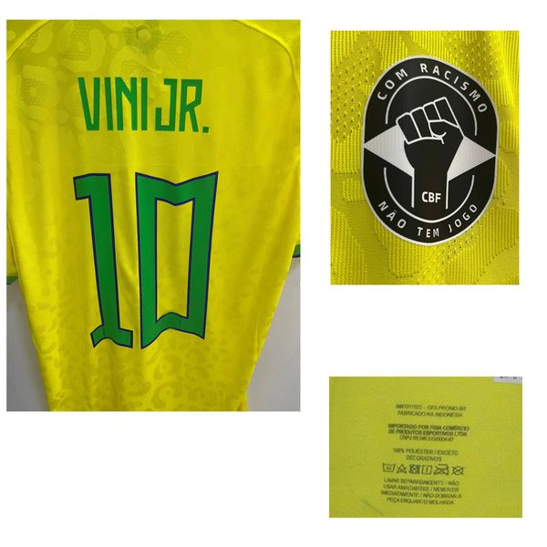 Match di tessile di casa indossata Player Issue Vinjr Com Razzismo Maillot Model Soccer Patch Badge