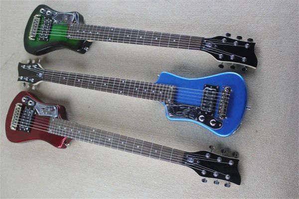 Гитарная индивидуальная левша Hofner Shorty Travel Guitar Protable Mini Electric Guitar с хлопчатобумажной сумкой