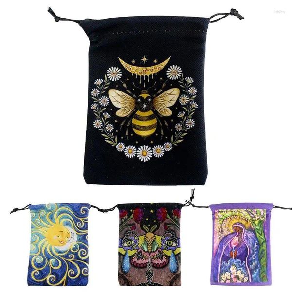 Aufbewahrungstaschen Oracle Cards Bag Velvet Mond Phase Tarots Kit Andere maßgeschneiderte Juwelierbeutel Candy Pounch Exquisite Geschenke