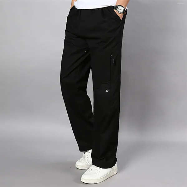 Herrenhosen Ladung für Männer Fleece auskleidete Jogginghosen gerade Bein locker fit baggy sportlich jogger pant y2k pantalones hombre