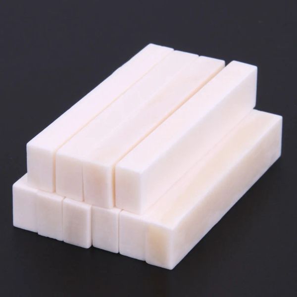 Cabos 10 pcs em branco porca 52x10x6mm Luthier Saddle Bridge DIY para baixo ukulele