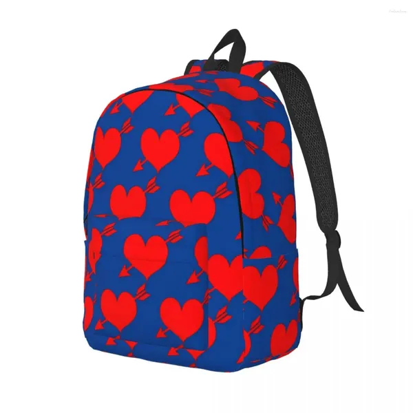 Backpack Red Heart Stampa i miei zaini casuali di San Valentino ragazzo Trekking Big School Borse Designer Zack