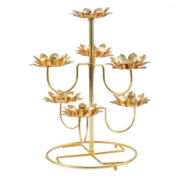 Держатель подсвечников Lotus Stand Lamp Lamp Hearstick Tealight Oilhudersmetal Candleholder Vintage Commion Light Cup Decorative Diwali