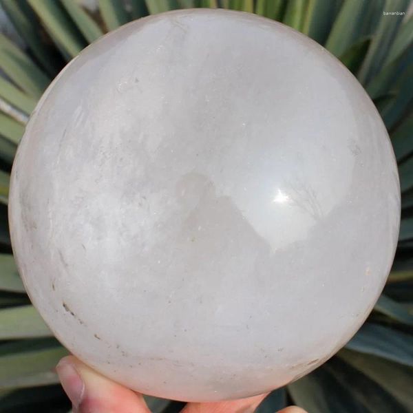 Figurine decorative Ruifafa880406160 2024G 112 mm Natural Quartz Crystal Sphere Ball Orb Gem Stone BQ03