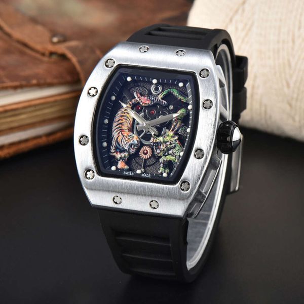 Womenwatch Menwatch Richardmill Milles Watch Relogios new Richardraza Dial Dragon Tiger Quest Totem European Pointer Quartz Watch