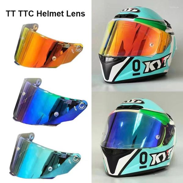 Motorradhelme KYT-Kurs Helm Visierlinse Vollge Gesicht Casco Moto Accessoires Windschutzscheibe Anti-UV-Capacetec VESC-8