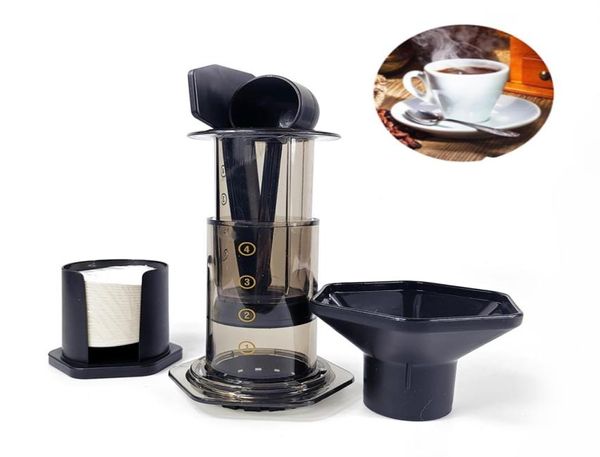 350 мл нового фильтра Glass Espresso Coffee Maker Portable Cafe French Press Cafecoffee Pot для Aeropress Machine T2001117703463