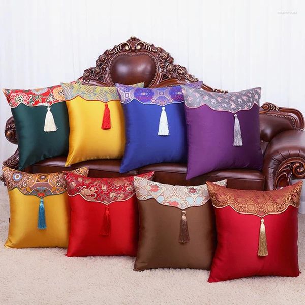 Cuscinetto di copertura fiore di ricamo di alto grado per divano Office Auto Custini da cuscino