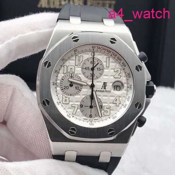 AP MACHINERY PULHO RELISÃO ROYAL OAK OFFSHORE PRECISÃO AÇO 26020 MECÂNICO AUTOMÁTICO 42mm Data Timing e Anti Magnetic Set Full Mens Watch