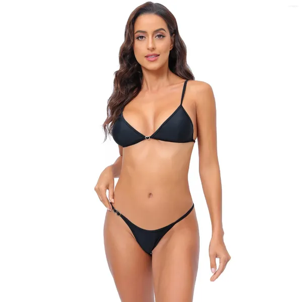 Costumi da bagno femminile sexy set di bikini sexy da donna a colori solidi da bagno a colore da bagno a colori senza spalliera brasiliana da spiaggia brasiliana da spiaggia brasiliana