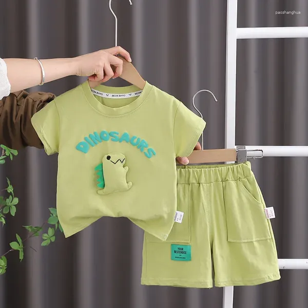 Set di abbigliamento set da bambino abiti per bambini estivi abiti da bambino 3 anni magliette a maniche corte e pantaloncini due pezzi per