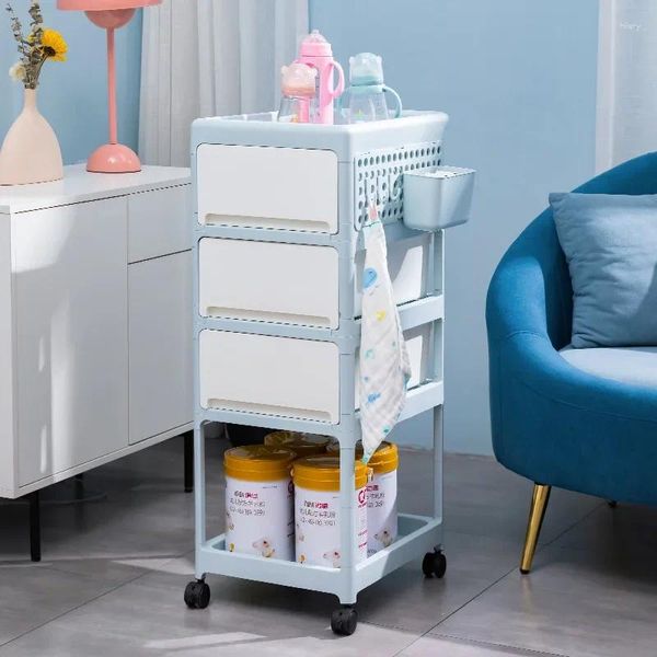 Küche Aufbewahrung sh aoliviya offizieller Baby Kinderwagen Plastik Rack Multifunktionales Milchpulver Mutter und Kinderzimmer Mobile Mi