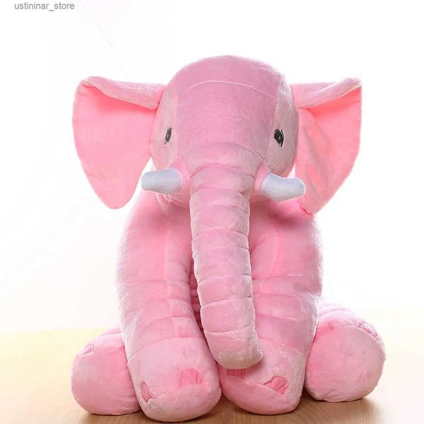 Animali di peluche imbottiti grandi giocattoli di elefanti animali da peluche giocattolo peluche bambola di cuscini elefanti per baby sleep sleep gidone nipote da figlia regalo l47