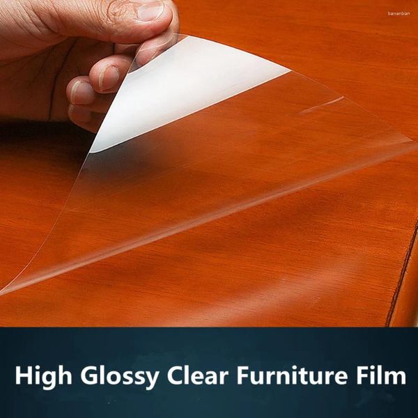 Adesivi per finestre 2mil Auto adesivo anti-scratch 50cmx300 cm Glossy trasparente Protezione da mobili Film Table Table Tabella Tovaglia