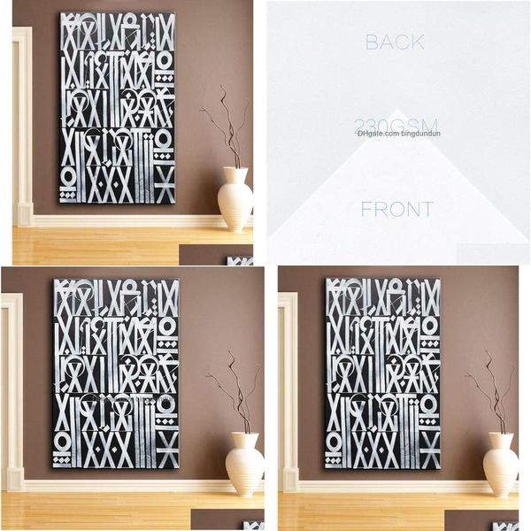 Pinturas decoração de arte petrolífera retna sem título iii bela pintura para parede imagens sem quadros pôsteres e impressões y2001024635434 entrega de gota hom dhrhj