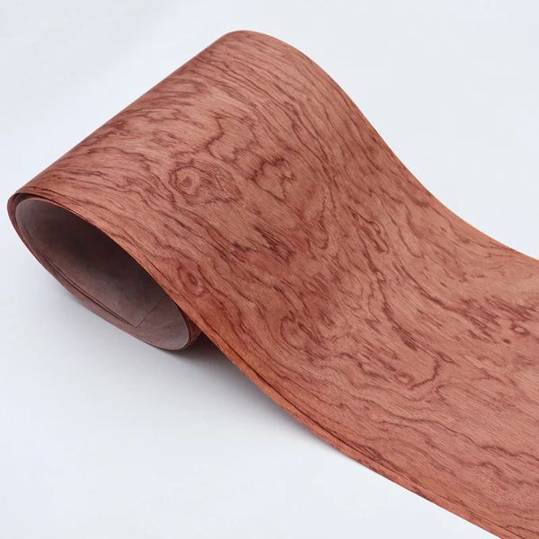 Cabos 1pcs Veneer de pau -rosa natural Ormosia henryi Prain Seneer para DIY Furniture Sound/Audio Guitar 20*220cm