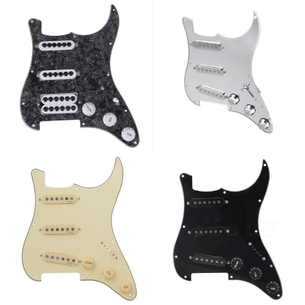 Cabos 3ply SSS Electric Guitar Part PECLECIMENTO PRECHADO PICKGUARD MONTAGEM