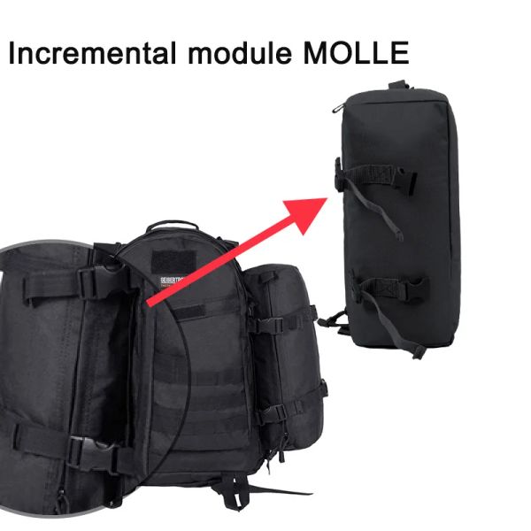 Рюкзаки Tactical рюкзак подпакук инкрементный модуль модуль Molle System Package Пакет аксессуаров для аксессуаров с широкой точки зрения