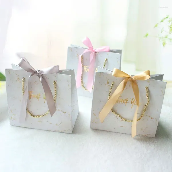 Wrap regalo 10 pezzi in marmo in stile europeo sacchetti di caramelle sacchetti mariage biscotti baby box bustine cioccolatini