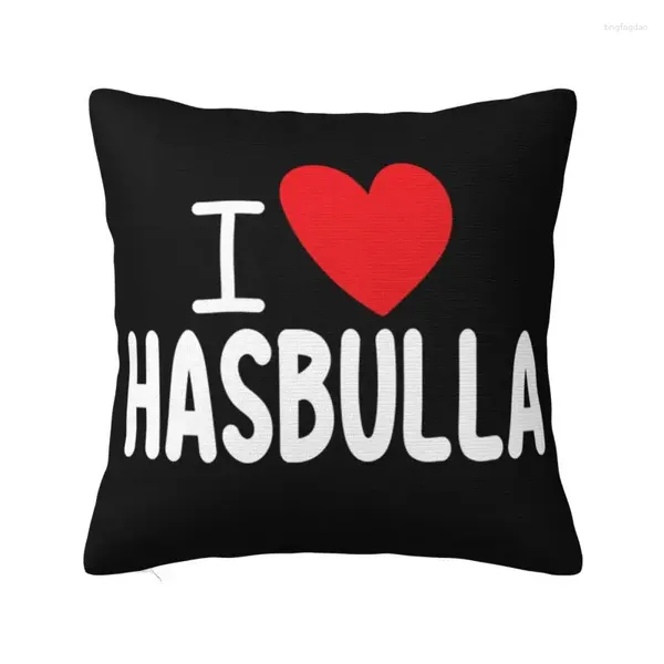 Pillow Cool Hasbulla Love Heart College Capa Decoração da casa 3D Impressão dupla face Hasbullah magomedov para sofá