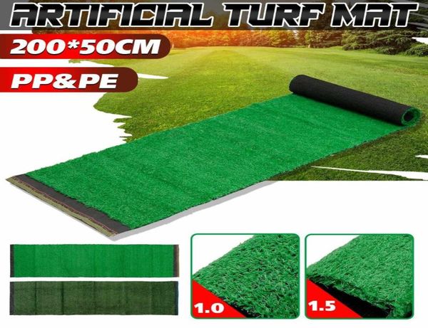 Flores decorativas grinaldas 50x200cm Simulação Turf Golfe de Golfe Golfe Planta Verde Planta Diy Praça de Casamento Paisagem MA9134252