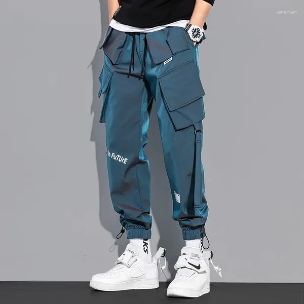 Herrenhose Korean Streetwear Freizeitmänner Harem joggen männlich schlanker Fit Spring Sommer Fracht Multi-Tockets Hosen Herren Y2K