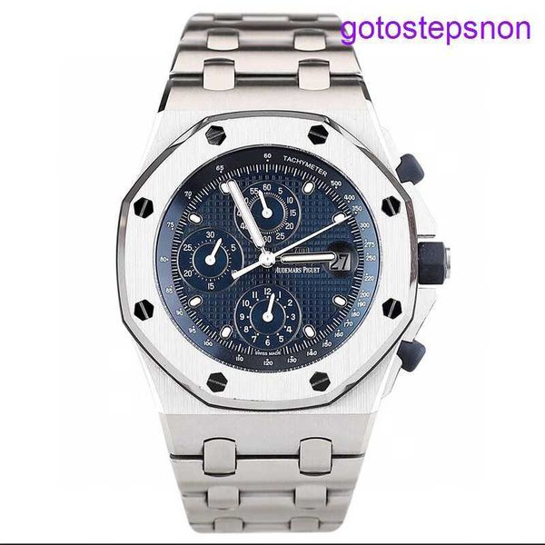 Pulseiro AP HighEnd Assista Royal Oak Offshore 26237ST.OO.1000ST.01 Gão mecânico automático com diâmetro 42mm