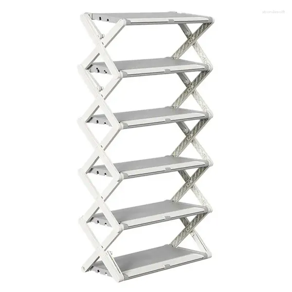 Aufbewahrungstaschen Klapper Schuh Rack Skinny Anzug für Eingangsschicht Multi-Layer DIY Freiständige Schuhe Organisator klein