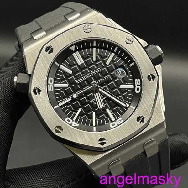 Berühmte AP -Armbanduhr Royal Oak Offshore Series Uhren MENS 42 mm Durchmesser Automatische mechanische Präzision Stahl Gummi Fashion Casual Luxus Swiss Uhr