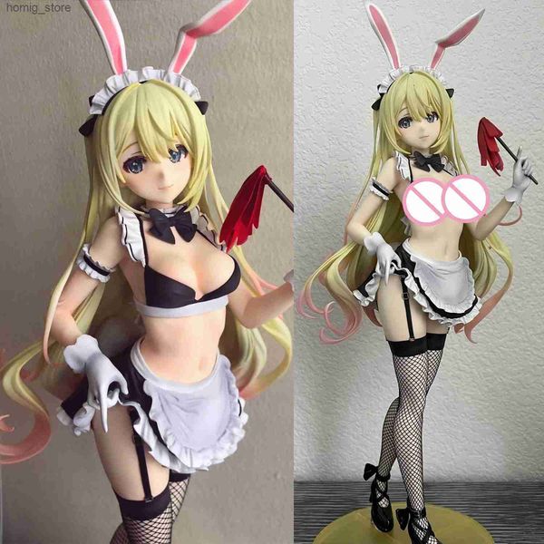 Figuras de brinquedo de ação 43cm NSFW Eruru Maid Bunny Ver Sexy Nude Girl Model PVC Anime Ação Hentai Figura Modelo de Coleção Adulta Toys Doll Gifts Y240415