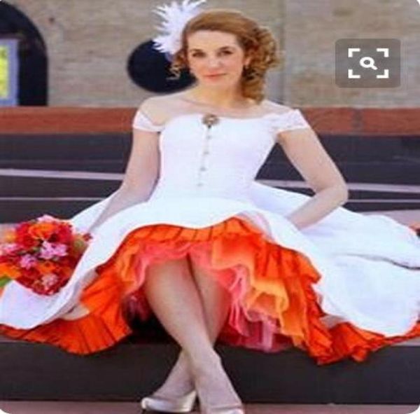 Rainbow Ball vestido de anágua retrô cor Escolha a fábrica feita à mão 1960s de tamanho de tamanho para o vestido de noiva joelho de joelho p1128116