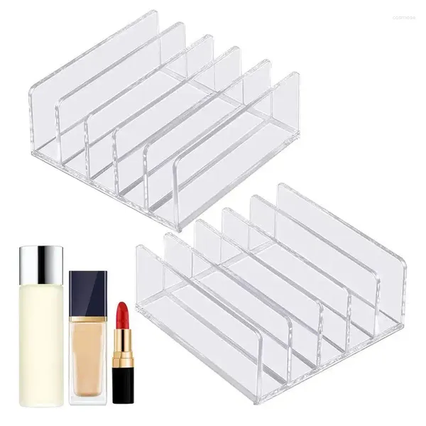 Ящики для хранения 2 шт. Компактная палитра макияжа Многофункциональная коробка с 5 отсеками для файлов файлов vanity Store