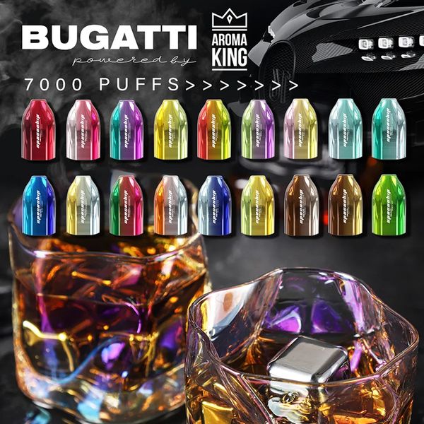 In stock Bugatti 7000 sbuffi vapotte sfigato sfugo 7k mod box vapore giaccino atomizzatore e sigarette