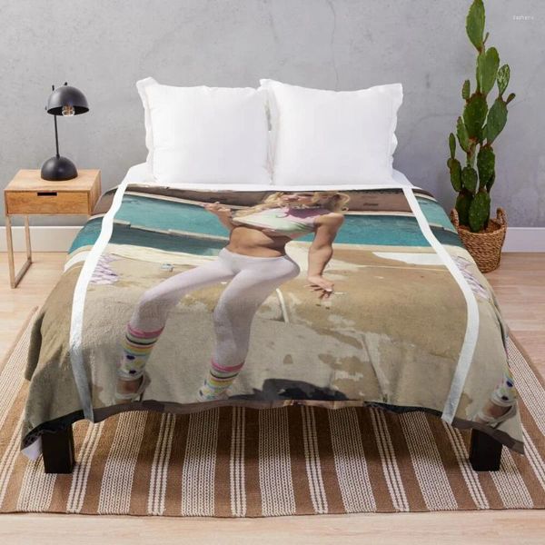 Coperte Kenzie Reeves è una cattiva ragazza che lancia un divano decorativo per campeggio coperta retrò