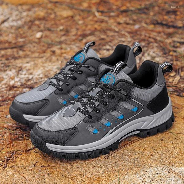 Fitness Shoes Sport Outdoor Sport Men Black Grey Masculino Cinzento Non Slip Trekking Spring Summer Summer Mountain Walking