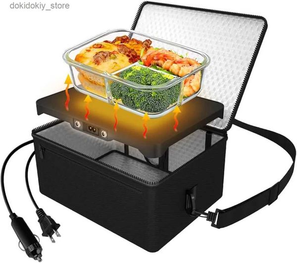 BENTO CAIXAS ONLOTE PORTÁVEL 12V 24V 110V ALIMENTOS DE CARAÇÃO DE CARAGEM PORTÁVEL MINI PESSOAL PESSOAL LURMEIRA AQUECIMENTO PARA ELEFRAS EMEATING ALIMENTO CRUPO L49