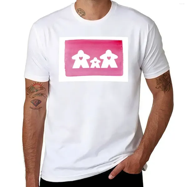 Herren-Tanktops Pink Gamer Meeple Family T-Shirt schnell trocknend, schnell trocknend weiße T-Shirts Männer