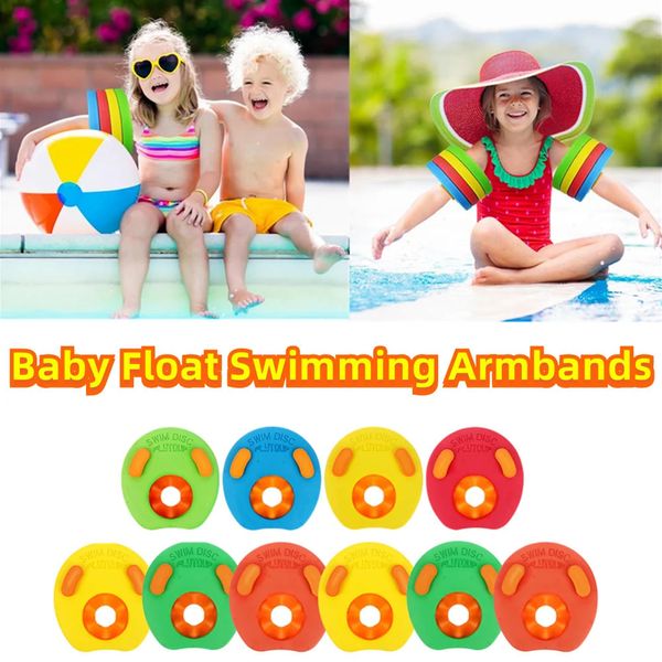 Baby Float 6pcs Set Eva Foam Schwimmscheiben Armbänder schwimmende Ärmel aufblasbare Pool Float Board Kinder Schwimmkreise 240415