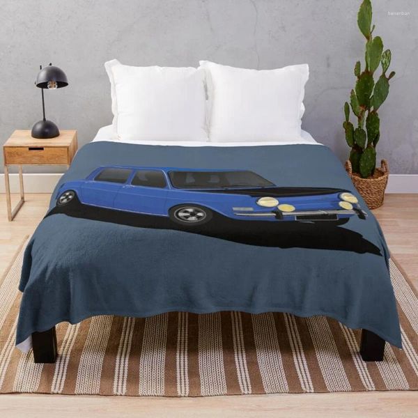 Coperte Simca 1000 Rallye Blue Asian Letting Wands Messican Sublimation Flannel Growet