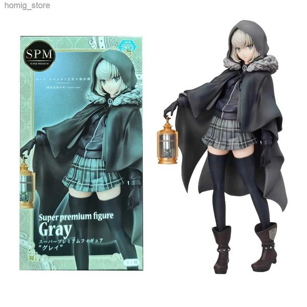 Action Toy Figuren Anime Schicksal fgo graue Figur Waver Velvet Lord El-Melloi II Fall Akten 23cm Kawaii Action Anime PVC Modell Kinderspielzeug Boxed Y240415