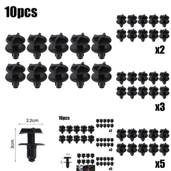 Neues Neues Upgrade Upgrade 50pcs Auto Stoßfänger Tank Motorabdeckung Kunststoffverbesserer Drückungsklammern Motorhöhlenhalter für Range Rover Motorabdeckung Schnappschraube