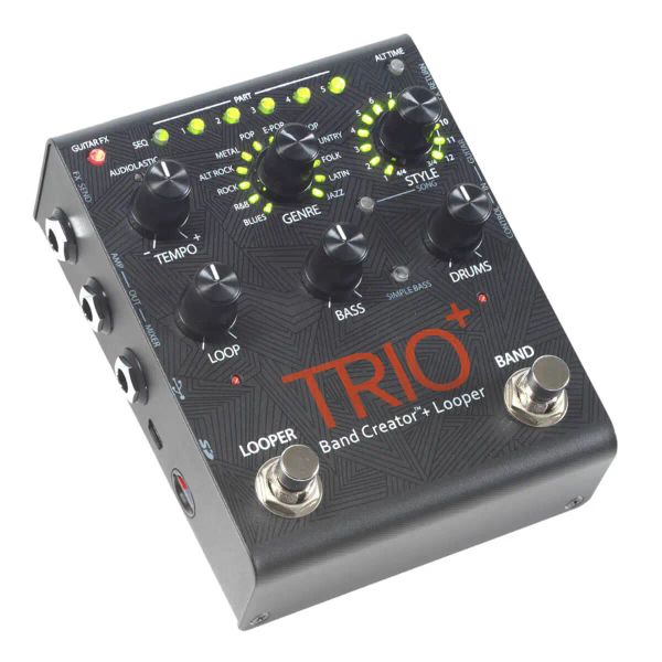 Kabel Digitech Trio+ SimpleTouse -Gitarrenpedal zum Erstellen eines Intro, Vers, Chorus, Brücke und Outro