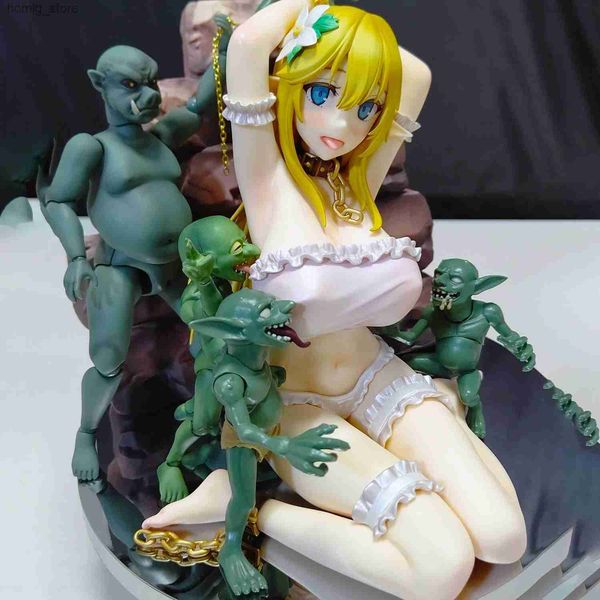 Figuras de brinquedos de ação As estatuetas de anime japonês prenderam os elfos ver.PVC Anime Action Figures Modelo de Coleção para Adultos Toys Doll Gifts Ornamento Y240415
